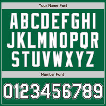 Load image into Gallery viewer, Custom Kelly Green White Black-Gray Bomber Full-Snap Varsity Letterman Jacket