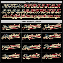 Load image into Gallery viewer, Custom Black Vintage USA Flag-Cream Bomber Full-Snap Varsity Letterman Hoodie Jacket