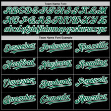 Load image into Gallery viewer, Custom Black Kelly Green-White Bomber Full-Snap Varsity Letterman Hoodie Jacket
