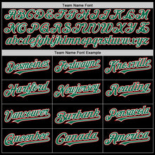 Load image into Gallery viewer, Custom Black Kelly Green-Red Bomber Full-Snap Varsity Letterman Two Tone Hoodie Jacket