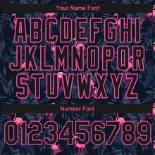 Load image into Gallery viewer, Custom Black Pink Flamingo 3D Pattern Design Bomber Full-Snap Varsity Letterman Hoodie Jacket