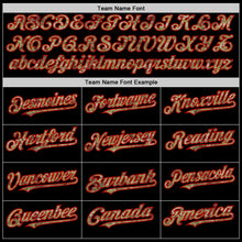 Load image into Gallery viewer, Custom Black Camo-Red Bomber Full-Snap Varsity Letterman Lapel Collar Byron Jacket