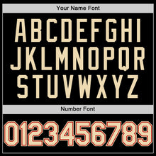 Load image into Gallery viewer, Custom Black Cream-Red Bomber Full-Snap Varsity Letterman Two Tone Lapel Collar Byron Jacket