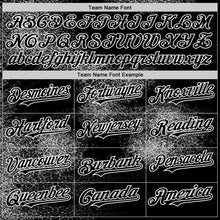 Load image into Gallery viewer, Custom Black White Abstract Network 3D Pattern Design Bomber Full-Snap Varsity Letterman Hoodie Jacket