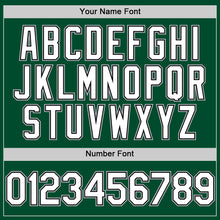 Load image into Gallery viewer, Custom Kelly Green Black-Gray Bomber Full-Snap Varsity Letterman Hoodie Jacket