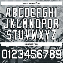 Load image into Gallery viewer, Custom Gray White-Black Giant Trevally Fish Fishing 3D Bomber Full-Snap Varsity Letterman Hoodie Jacket