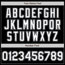 Load image into Gallery viewer, Custom Black White-Gray Bomber Varsity Letterman Zipper Jacket