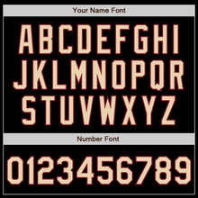 Load image into Gallery viewer, Custom Black Crimson-City Cream Bomber Varsity Letterman Zipper Jacket