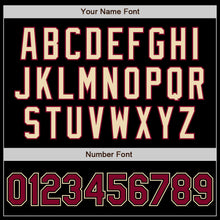 Load image into Gallery viewer, Custom Black Maroon-Cream Bomber Varsity Letterman Zipper Jacket