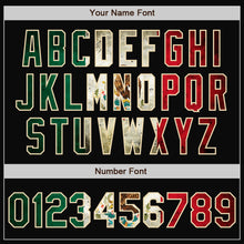 Load image into Gallery viewer, Custom Black Vintage Mexican Flag Cream-Kelly Green Bomber Varsity Letterman Zipper Jacket