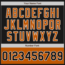 Load image into Gallery viewer, Custom Black Texas Orange-White Bomber Varsity Letterman Two Tone Zipper Jacket