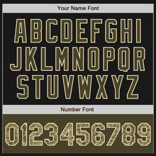 Load image into Gallery viewer, Custom Black Camo Olive-Cream Bomber Varsity Letterman Two Tone Zipper Jacket