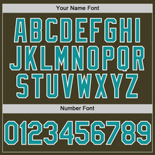 Load image into Gallery viewer, Custom Olive Teal-White Bomber Full-Snap Varsity Letterman Salute To Service Hoodie Jacket