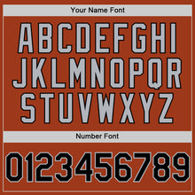 Load image into Gallery viewer, Custom Texas Orange Black-Gray Bomber Full-Snap Varsity Letterman Hoodie Jacket