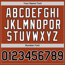 Load image into Gallery viewer, Custom Texas Orange Black-White Bomber Full-Snap Varsity Letterman Hoodie Jacket