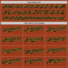 Load image into Gallery viewer, Custom Texas Orange Black-Old Gold Bomber Full-Snap Varsity Letterman Two Tone Hoodie Jacket