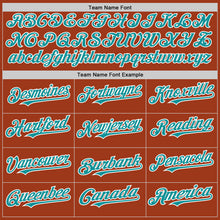 Load image into Gallery viewer, Custom Texas Orange Teal-White Bomber Full-Snap Varsity Letterman Two Tone Hoodie Jacket