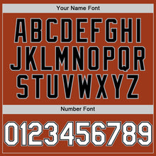 Load image into Gallery viewer, Custom Texas Orange Black-Gray Bomber Full-Snap Varsity Letterman Two Tone Hoodie Jacket