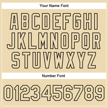 Load image into Gallery viewer, Custom Cream Black Evil Eyes 3D Pattern Design Bomber Full-Snap Varsity Letterman Jacket