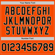 Load image into Gallery viewer, Custom Orange Black-Cream Bomber Full-Snap Varsity Letterman Two Tone Hoodie Jacket