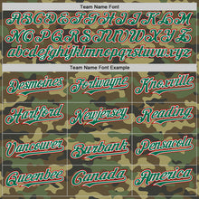 Load image into Gallery viewer, Custom Camo Kelly Green-Red Bomber Full-Snap Varsity Letterman Salute To Service Hoodie Jacket