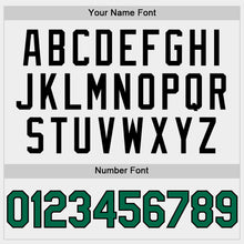 Load image into Gallery viewer, Custom White Kelly Green Black-Cream Bomber Full-Snap Varsity Letterman Hoodie Jacket