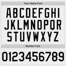 Load image into Gallery viewer, Custom White Black Bomber Full-Snap Varsity Letterman Hoodie Jacket