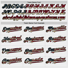 Load image into Gallery viewer, Custom White Vintage USA Flag Olive-Black Bomber Full-Snap Varsity Letterman Two Tone Hoodie Jacket