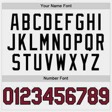 Load image into Gallery viewer, Custom White Crimson Black-City Cream Bomber Full-Snap Varsity Letterman Two Tone Hoodie Jacket