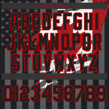 Load image into Gallery viewer, Custom Black Red-Gray Canada Canadian Flag 3D Bomber Full-Snap Varsity Letterman Hoodie Jacket