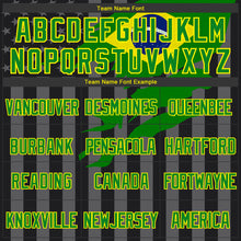 Load image into Gallery viewer, Custom Black Grass Green Light Yellow-Gray Brasil Brazilian Flag 3D Bomber Full-Snap Varsity Letterman Hoodie Jacket