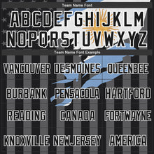 Load image into Gallery viewer, Custom Black Gray-White Argentina Argentinian Flag 3D Bomber Full-Snap Varsity Letterman Hoodie Jacket