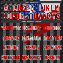 Load image into Gallery viewer, Custom Black Red-Gray Chile Chilean Flag 3D Bomber Full-Snap Varsity Letterman Hoodie Jacket