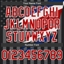 Load image into Gallery viewer, Custom Black Red-Gray Costa Rica Costa Rican Flag 3D Bomber Full-Snap Varsity Letterman Hoodie Jacket