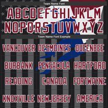 Load image into Gallery viewer, Custom Black Crimson-Gray Panama Panamanian Flag 3D Bomber Full-Snap Varsity Letterman Hoodie Jacket