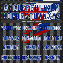 Load image into Gallery viewer, Custom Black Royal-Gray Cuba Cuban Flag 3D Bomber Full-Snap Varsity Letterman Hoodie Jacket