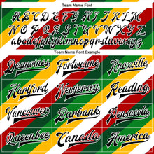 Load image into Gallery viewer, Custom White Black Christmas 3D Bomber Full-Snap Varsity Letterman Jacket