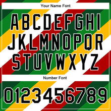 Load image into Gallery viewer, Custom Black White Christmas 3D Bomber Full-Snap Varsity Letterman Jacket