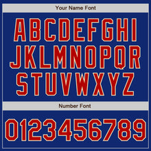 Load image into Gallery viewer, Custom Royal Red-Cream Bomber Varsity Letterman Zipper Jacket