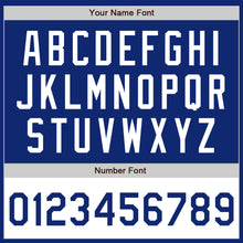 Load image into Gallery viewer, Custom Royal White Bomber Varsity Letterman Two Tone Zipper Jacket