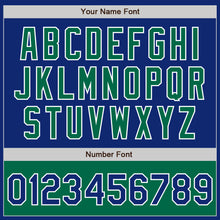 Load image into Gallery viewer, Custom Royal Kelly Green-White Bomber Varsity Letterman Two Tone Zipper Jacket