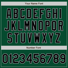 Load image into Gallery viewer, Custom Kelly Green Black-Gray Bomber Varsity Letterman Zipper Jacket