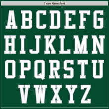 Load image into Gallery viewer, Custom Kelly Green White-Gray Bomber Varsity Letterman Zipper Jacket