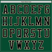 Load image into Gallery viewer, Custom Kelly Green Black-Cream Bomber Varsity Letterman Two Tone Zipper Jacket