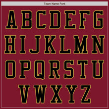 Load image into Gallery viewer, Custom Crimson Black-Old Gold Bomber Varsity Letterman Zipper Jacket