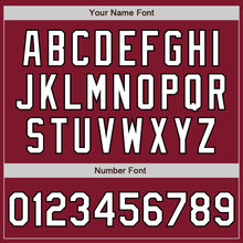 Load image into Gallery viewer, Custom Crimson White-Black Bomber Varsity Letterman Zipper Jacket