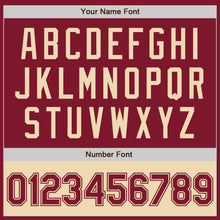 Load image into Gallery viewer, Custom Crimson Cream-Maroon Bomber Varsity Letterman Two Tone Zipper Jacket