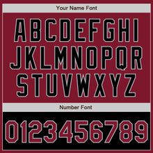 Load image into Gallery viewer, Custom Crimson Black-Gray Bomber Varsity Letterman Two Tone Zipper Jacket