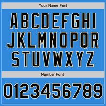 Load image into Gallery viewer, Custom Powder Blue Black-Cream Bomber Varsity Letterman Zipper Jacket