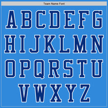 Load image into Gallery viewer, Custom Powder Blue Royal-White Bomber Varsity Letterman Two Tone Zipper Jacket